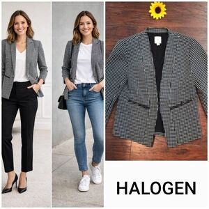Halogen Striped Open Blazer 💥